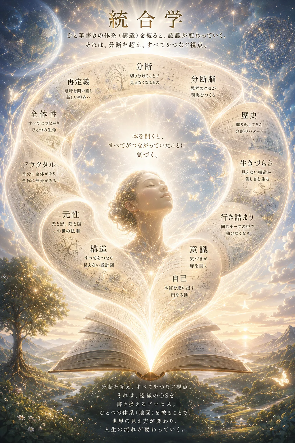 本を開くと、すべてがつながっていたことに気づく。