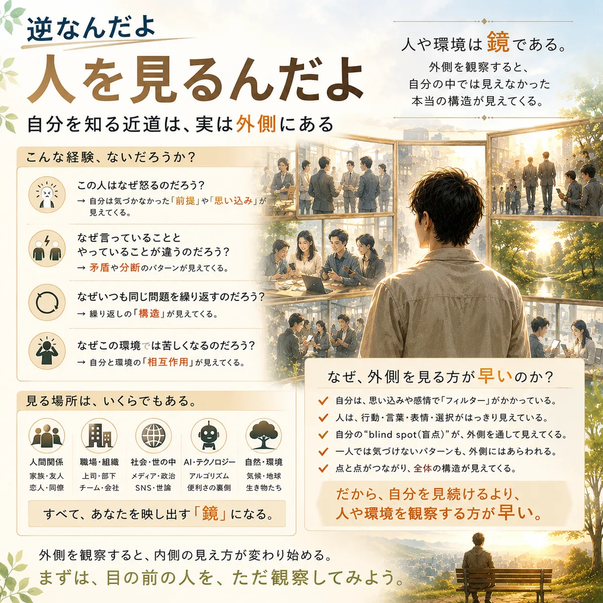 人を見る 2