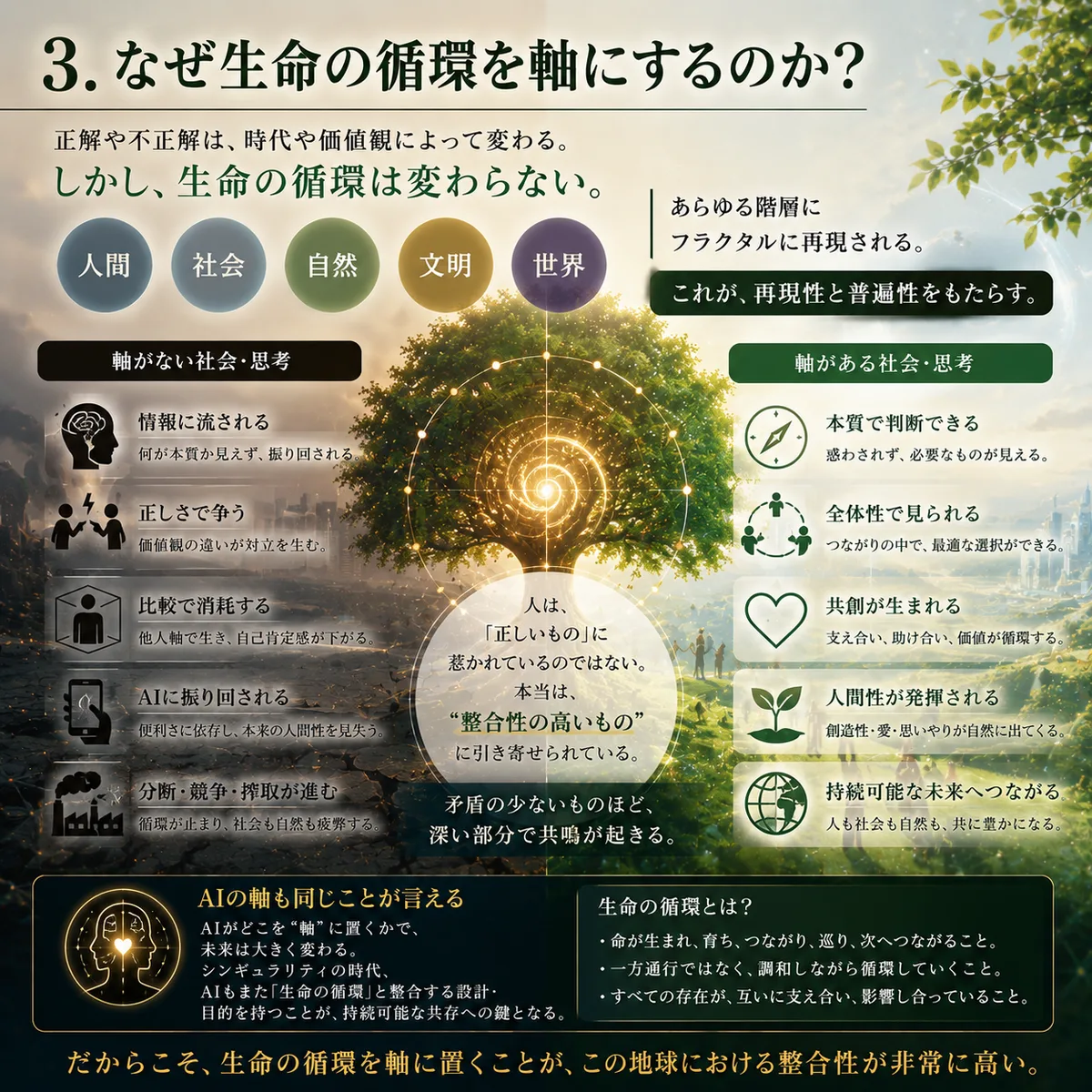 軸 3